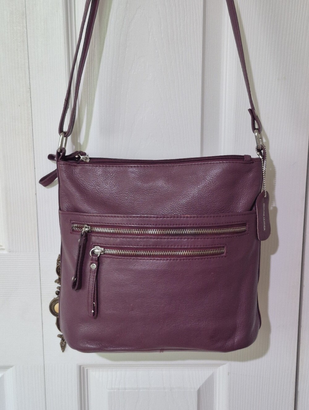 Great American Leather Works Maroon Crossbody